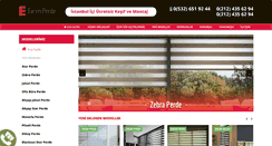 Desktop Screenshot of evrenperde.com